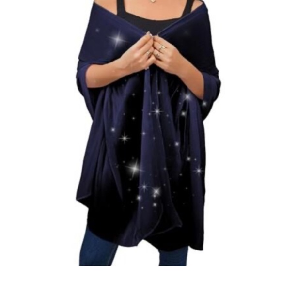 Accessories - Beautiful Shawl Wrap for Women Dark Blue